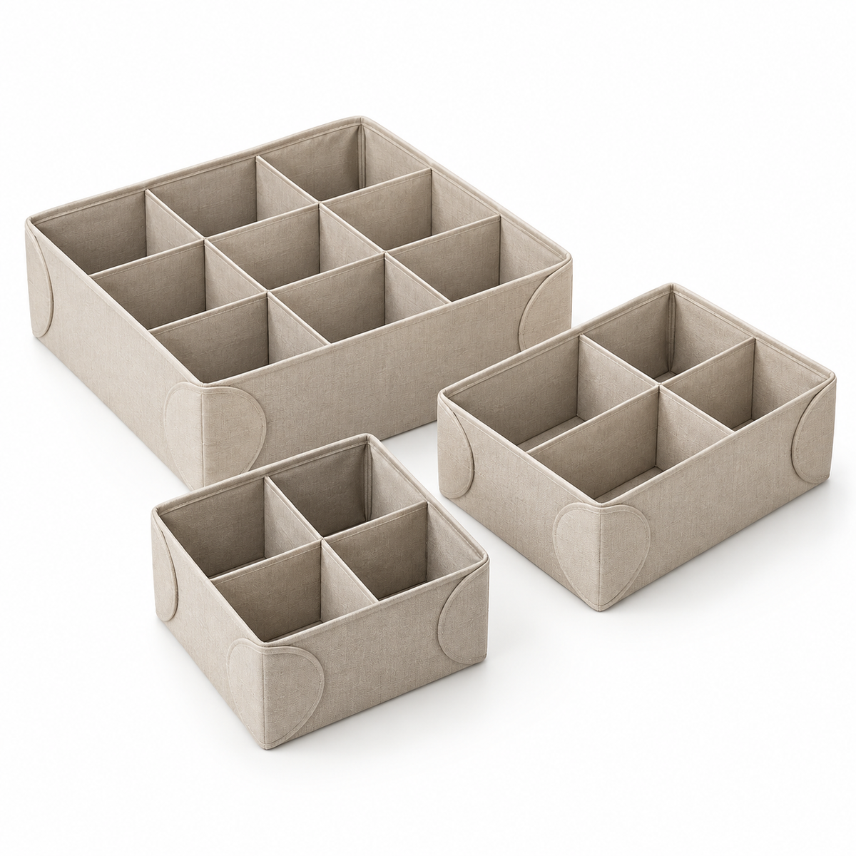 GridFold Fabric Drawer Organizer Set