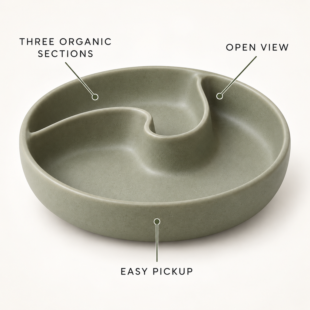 HaloNest Divided Catchall Bowl