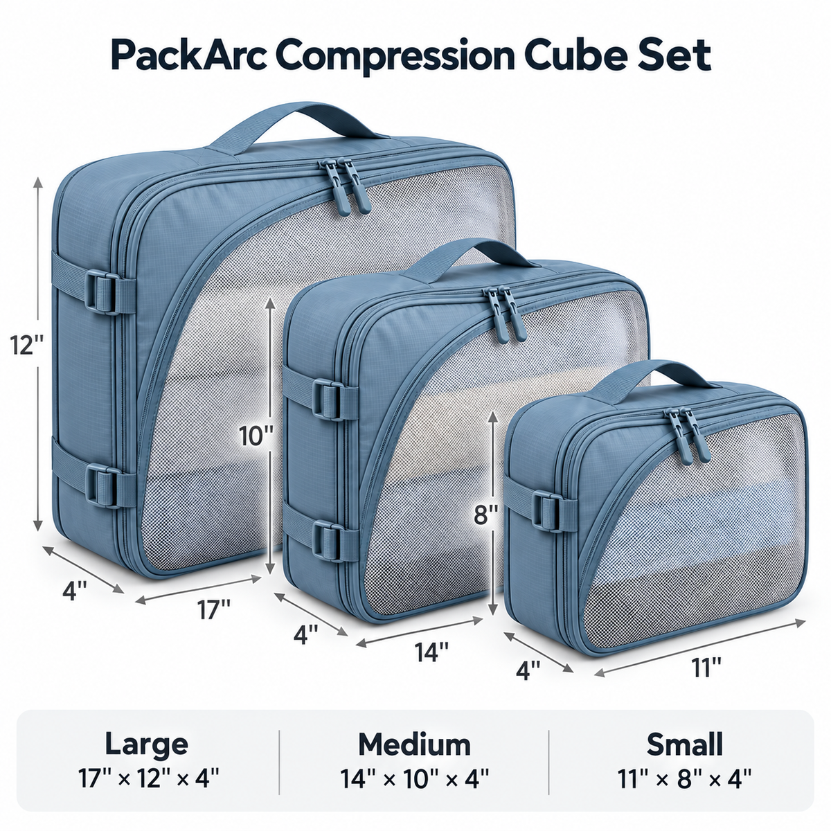 PackArc Compression Cube Set