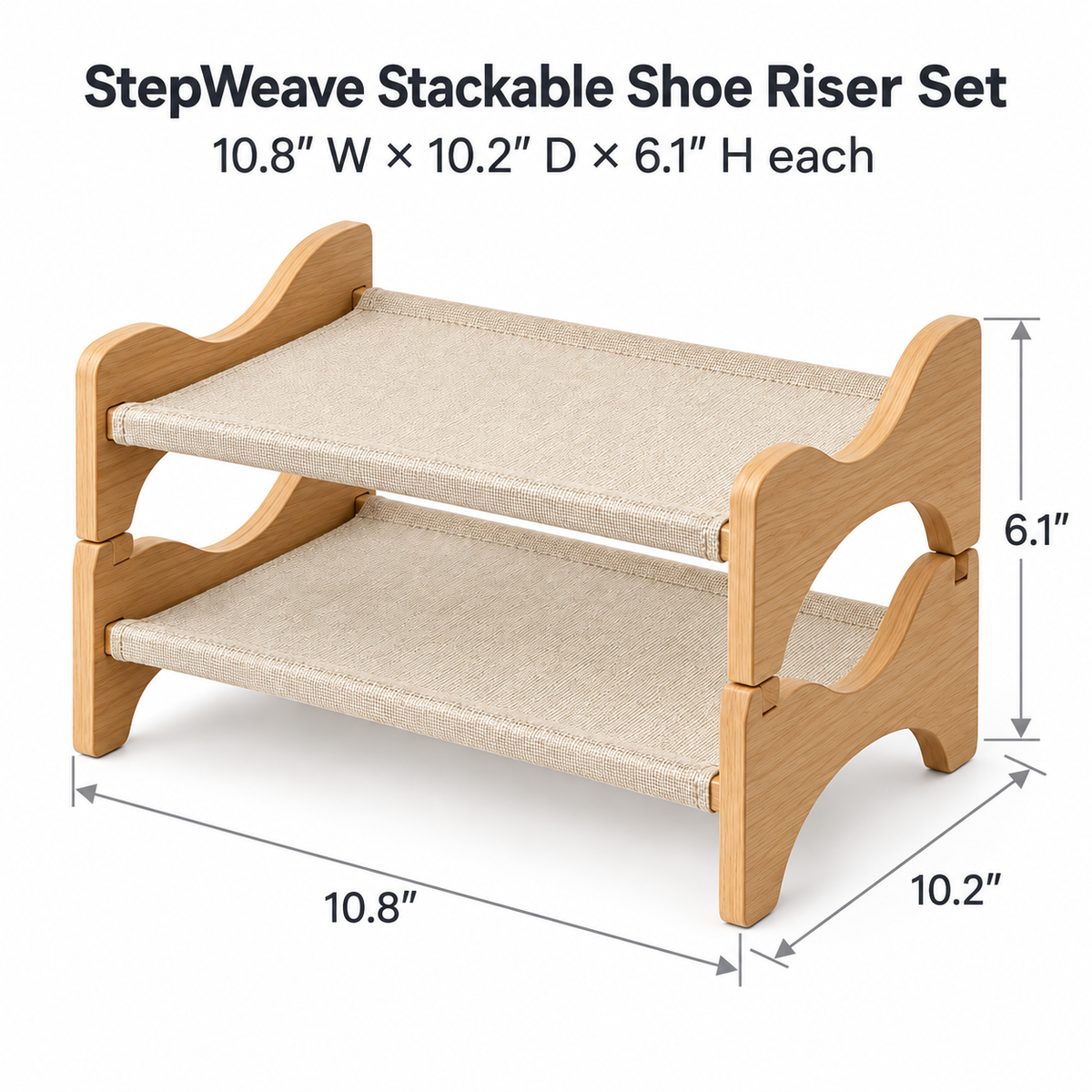 StepWeave Stackable Shoe Riser Set