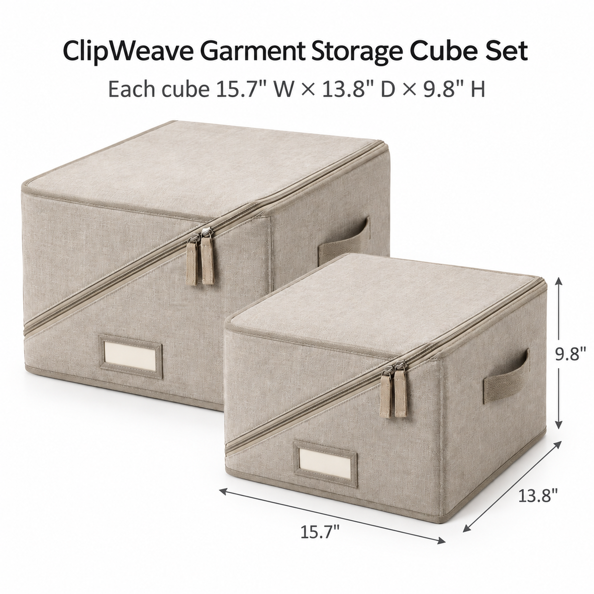 ClipWeave Garment Storage Cube Set