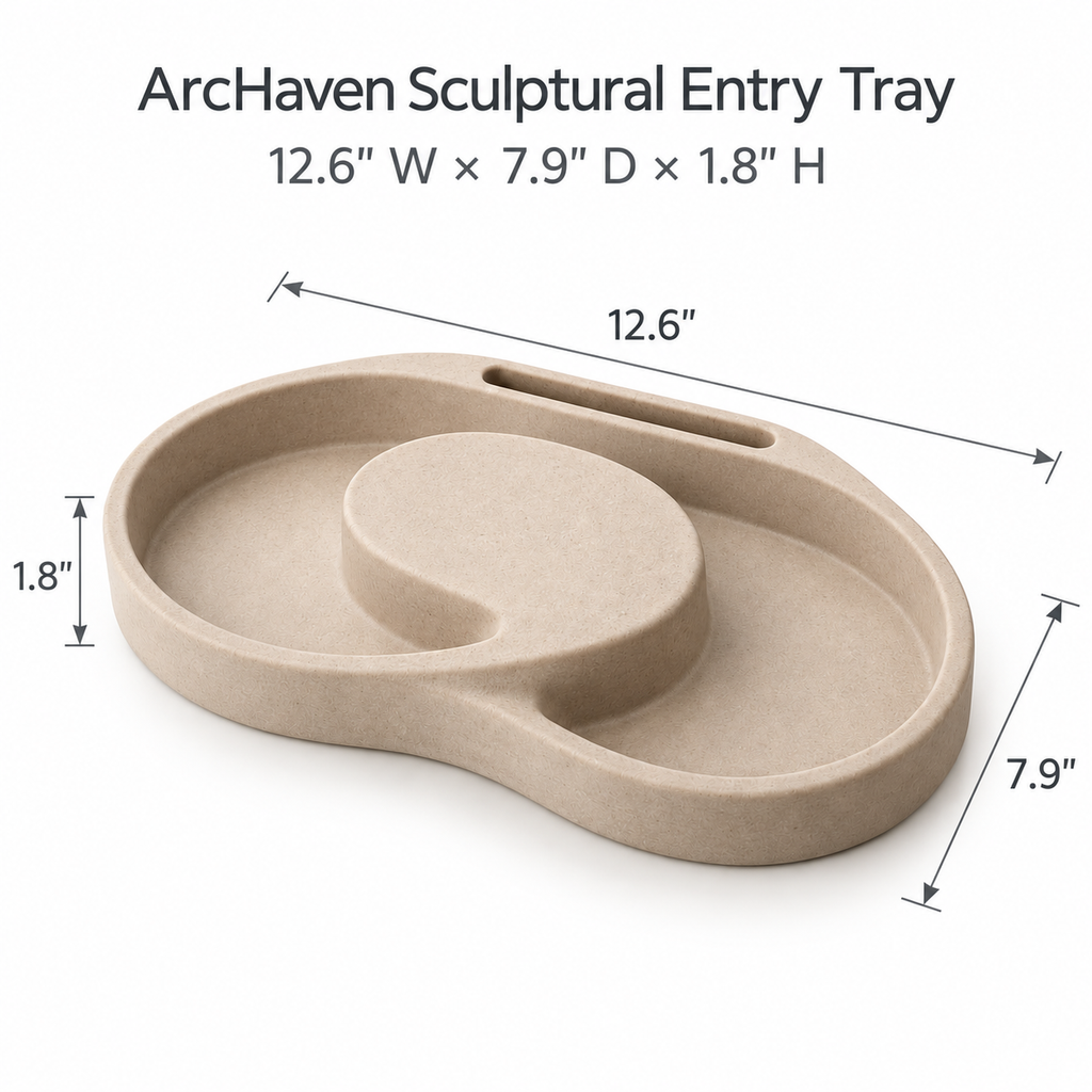 ArcHaven Sculptural Entry Tray
