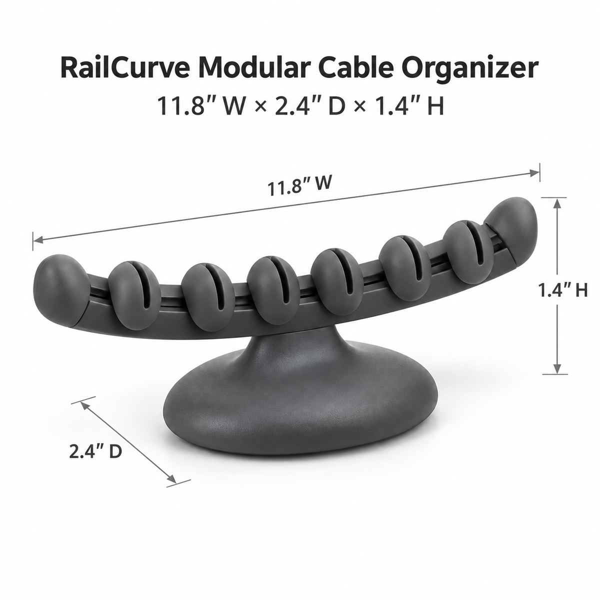 RailCurve Modular Cable Organizer